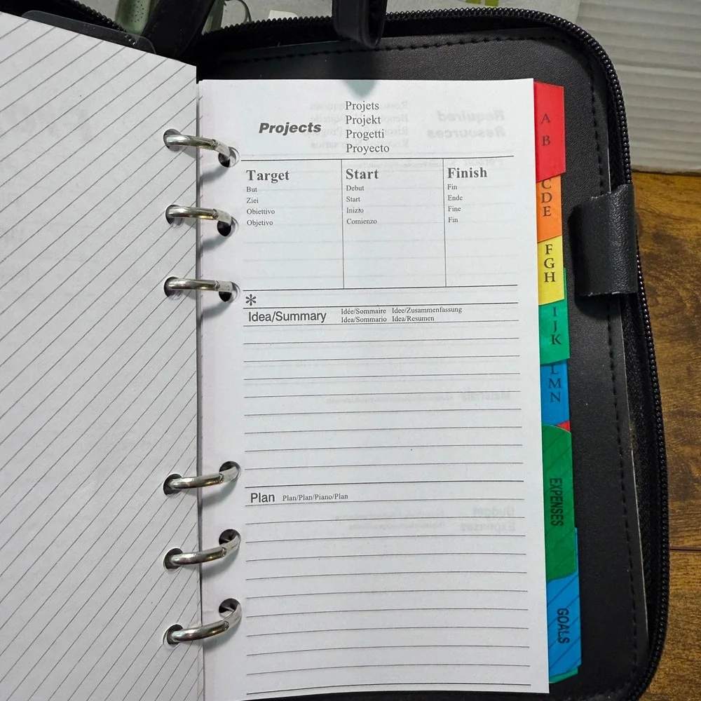 VTG 90s IP Personal Organizer Planner‎  Business Card Holder Address Book Wallet